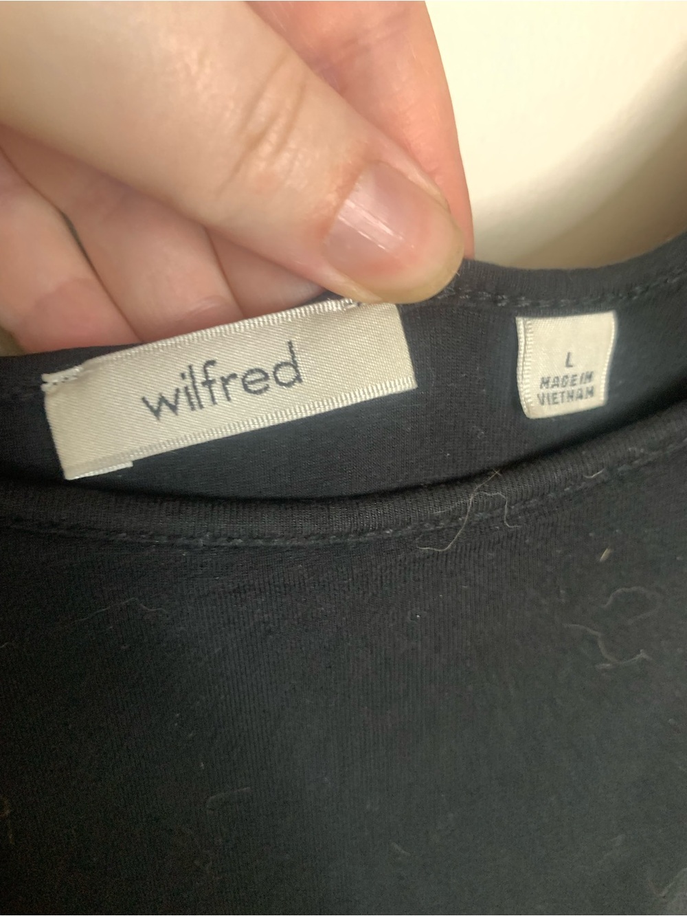 Aritzia Wilfred Market Midi Dress Black L - Picture 6 of 10